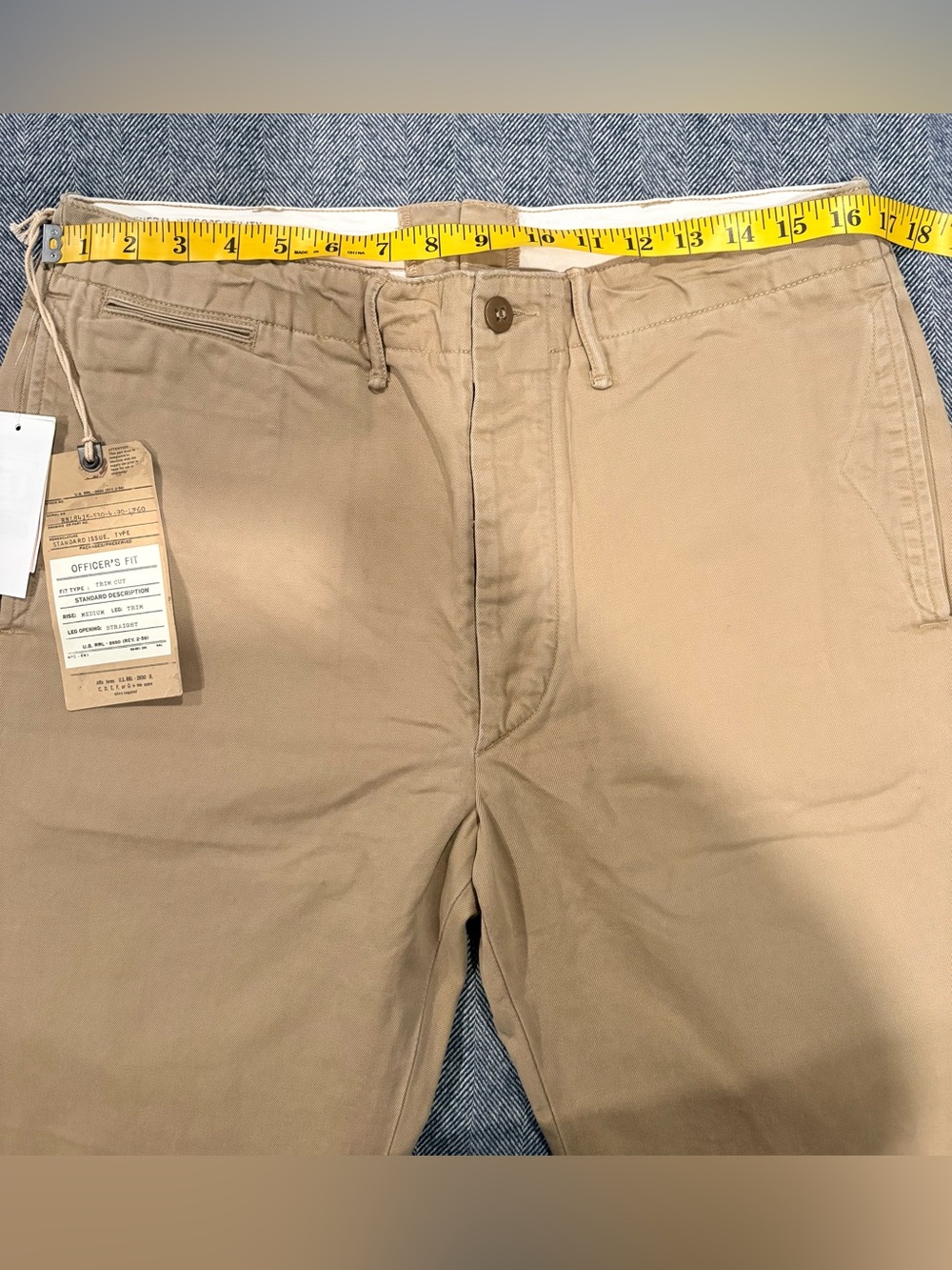 RRL Officer Chino - Khaki | size: 34x32 - Picture 5 of 16
